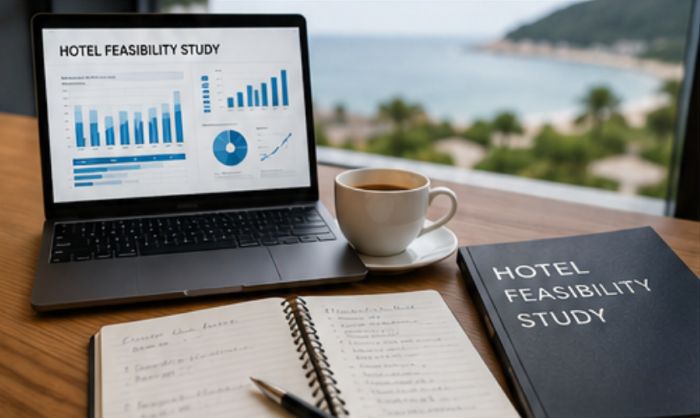 Hotel feasibility study analysis for boutique hotel investment and hospitality development.