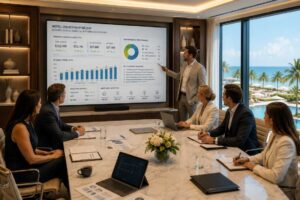 Hotel ownership team evaluating operational performance and investment objectives